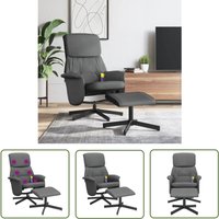 The Living Store - Massagesessel mit Fußhocker Dunkelgrau Stoff - Massage Stuhl - Relaxstuhl - Entspannungssessel - Ergonomischer Sessel - Elektrisch The Living Store - Massagesessel mit Fußhocker Dunkelgrau Stoff - Massage Stuhl - Relaxstuhl - Entspannungssessel - Ergonomischer Sessel - Elektrisch von THE LIVING STORE