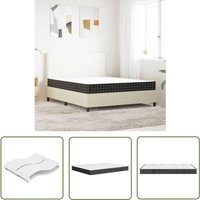 The Living Store Matratze Bonnell-Federkern Mittel 160x200 cm - Bonnell-Matratze - Federkernmatratze - Doppelbettschaummatratze - Schlafcomfort von THE LIVING STORE