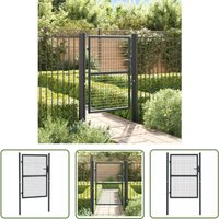 The Living Store - Mesh-Gartentor Verzinkter Stahl 100 x 175 cm Grau - Gartentor - Zaun - Metalltor - Stahltür - Hoftor The Living Store - Mesh-Gartentor Verzinkter Stahl 100 x 175 cm Grau - Gartentor - Zaun - Metalltor - Stahltür - Hoftor von THE LIVING STORE