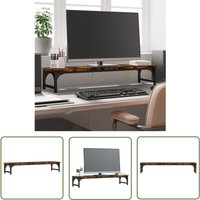 The Living Store - Monitorständer Räuchereiche 85x23x15,5 cm Holzwerkstoff - Monitorständer - Holz Monitorständer - Schreibtisch Organizer The Living Store - Monitorständer Räuchereiche 85x23x15,5 cm Holzwerkstoff - Monitorständer - Holz Monitorständer - Schreibtisch Organizer von THE LIVING STORE