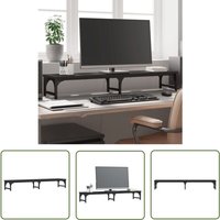 The Living Store - Monitorständer Schwarz 105x23x15,5 cm Holzwerkstoff - Monitorständer - Schreibtisch Organizer - Ergonomie - pc Zubehör von THE LIVING STORE