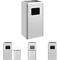 The Living Store Mülleimer mit Aschenbecher Hotel 45 L Edelstahl - Mülltonnen & Abfalleimer The Living Store Mülleimer mit Aschenbecher Hotel 45 L Edelstahl - Mülltonnen & Abfalleimer von THE LIVING STORE