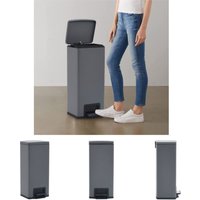 The Living Store - Mülleimer mit Pedal Anti-Fingerabdruck 30 l Grau Edelstahl - Mülltonnen & Abfalleimer - Grau The Living Store - Mülleimer mit Pedal Anti-Fingerabdruck 30 l Grau Edelstahl - Mülltonnen & Abfalleimer - Grau von THE LIVING STORE