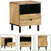 The Living Store - Nachttisch 40x33x46 cm Massivholz Mango - Nachttisch - Mangoholz Tisch - Wohnzimmertisch - Schlafzimmerschreibtisch - Sideboard The Living Store - Nachttisch 40x33x46 cm Massivholz Mango - Nachttisch - Mangoholz Tisch - Wohnzimmertisch - Schlafzimmerschreibtisch - Sideboard von THE LIVING STORE