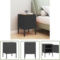 The Living Store Nachttisch Anthrazit 35x35x51 cm Stahl - Nachtisch - Nachttisch - Wohnzimmermöbel - Metallmöbel - Stahlschrank The Living Store Nachttisch Anthrazit 35x35x51 cm Stahl - Nachtisch - Nachttisch - Wohnzimmermöbel - Metallmöbel - Stahlschrank von THE LIVING STORE