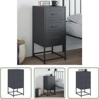 The Living Store - Nachttisch Anthrazit 36x39x78 cm Stahl - Industriel Stil Nachttisch - Metall Nachttisch - Schreibtisch - Beistelltisch - Sideboard The Living Store - Nachttisch Anthrazit 36x39x78 cm Stahl - Industriel Stil Nachttisch - Metall Nachttisch - Schreibtisch - Beistelltisch - Sideboard von THE LIVING STORE