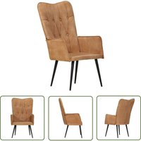 The Living Store - Ohrensessel Braun Canvas - Sessel - Ohrensessel - Wohnaccessoire - Polstersessel - Lounge Chair The Living Store - Ohrensessel Braun Canvas - Sessel - Ohrensessel - Wohnaccessoire - Polstersessel - Lounge Chair von THE LIVING STORE