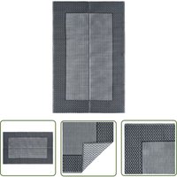 The Living Store - Outdoor-Teppich arakil Grau 120x180 cm pp - Außenbereich Dekoration - Balkon Teppich - Terrassen Teppich - Garten Teppich von THE LIVING STORE