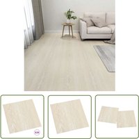 The Living Store - PVC-Fliesen Selbstklebend 20 Stk. 1,86 m² Beige - pvc Fliesen - Selbstklebender Bodenbelag - Wohnzimmer Dekoration - Küche Boden von THE LIVING STORE