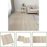 The Living Store - PVC-Fliesen Selbstklebend 20 Stk. 1,86 m² Beige - pvc Fliesen - Selbstklebender Bodenbelag - Wohnzimmer Dekoration - Küche Boden von THE LIVING STORE