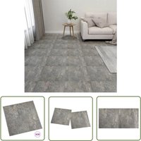 The Living Store - PVC-Fliesen Selbstklebend 20 Stk. 1,86 m² Grau - pvc Fliesen - Selbstklebender Bodenbelag - Vinylboden - Graue Fliesen von THE LIVING STORE