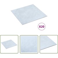 The Living Store PVC-Fliesen Selbstklebend 20 Stk. 1,86 m² Weißer Marmor - PVC Fliesen - Selbstklebender Bodenbelag - Vinyl Boden - Wohnzimmer The Living Store PVC-Fliesen Selbstklebend 20 Stk. 1,86 m² Weißer Marmor - PVC Fliesen - Selbstklebender Bodenbelag - Vinyl Boden - Wohnzimmer von THE LIVING STORE