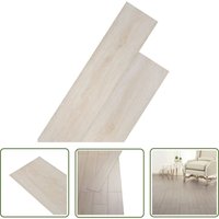 The Living Store - PVC-Fliesen Selbstklebend 5,02 m² 2 mm Eichen-Optik Weiß - PVC-Böden - Eichenoptik - Vinylboden - Klickvinyl - Schwimmender Boden von THE LIVING STORE