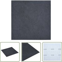The Living Store - PVC-Fliesen Selbstklebend 5,11 m² Schwarz Marmor-Optik - pvc Fliesen - Vinylboden - Marmor Optik - Schwimmender Boden - Designboden von THE LIVING STORE