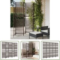 Paravent 5-tlg. Braun Poly Rattan - Raumteiler - Paravent - Trennwandsystem - Privacy Screen - Design Möbel - The Living Store Paravent 5-tlg. Braun Poly Rattan - Raumteiler - Paravent - Trennwandsystem - Privacy Screen - Design Möbel - The Living Store von THE LIVING STORE