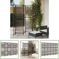 Paravent 6-tlg. Braun Poly Rattan - Raumteiler - Paravent - Holzoptik - Wohnraumgestaltung - Privacy Screen - The Living Store Paravent 6-tlg. Braun Poly Rattan - Raumteiler - Paravent - Holzoptik - Wohnraumgestaltung - Privacy Screen - The Living Store von THE LIVING STORE