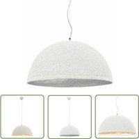 The Living Store - Pendelleuchte Weiß und Silbern Ø50 cm E27 - Vogelnestlampe - Hängeleuchte - Wohnzimmer Dekoration - Pendellampe - Designlampe The Living Store - Pendelleuchte Weiß und Silbern Ø50 cm E27 - Vogelnestlampe - Hängeleuchte - Wohnzimmer Dekoration - Pendellampe - Designlampe von THE LIVING STORE