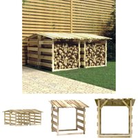 The Living Store - Pergolen mit Dach 4 Stk. 100x90x100 cm Kiefernholz Imprägniert - Rosenbögen, Gitter & Pergolen - Braun von THE LIVING STORE