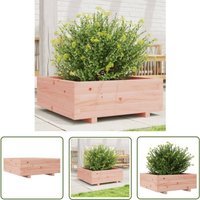 The Living Store - Pflanzkübel 70x70x26,5 cm Massivholz Douglasie - Holzkiste - Hochbeet - Blumenerde - Gartendekoration - Pflegeleicht The Living Store - Pflanzkübel 70x70x26,5 cm Massivholz Douglasie - Holzkiste - Hochbeet - Blumenerde - Gartendekoration - Pflegeleicht von THE LIVING STORE