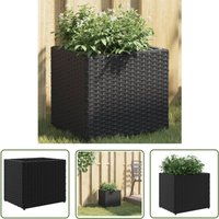 The Living Store Pflanzkübel Schwarz 36x30x32 cm Poly Rattan - Blumentopf - Pflanzgefäß - Balkonpflanzen - Gartendekoration - Outdoor Möbel The Living Store Pflanzkübel Schwarz 36x30x32 cm Poly Rattan - Blumentopf - Pflanzgefäß - Balkonpflanzen - Gartendekoration - Outdoor Möbel von THE LIVING STORE