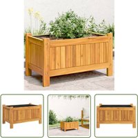 The Living Store - Pflanzkübel mit Einlage 54x31x30 cm Massivholz Akazie - Holzpflanze - Blumentopf - Gartendeko - Akasie - Balkonpflanzen The Living Store - Pflanzkübel mit Einlage 54x31x30 cm Massivholz Akazie - Holzpflanze - Blumentopf - Gartendeko - Akasie - Balkonpflanzen von THE LIVING STORE
