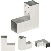 The Living Store - Pfostenverbinder L-Form Verzinktes Metall 71 x 71 mm - Zaunpfosten & -querlatten - Silber The Living Store - Pfostenverbinder L-Form Verzinktes Metall 71 x 71 mm - Zaunpfosten & -querlatten - Silber von THE LIVING STORE