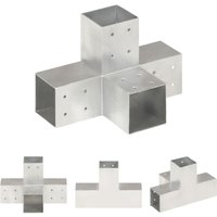 The Living Store - Pfostenverbinder X-Form Verzinktes Metall 81 x 81 mm - Zaunpfosten & -querlatten - Silber The Living Store - Pfostenverbinder X-Form Verzinktes Metall 81 x 81 mm - Zaunpfosten & -querlatten - Silber von THE LIVING STORE