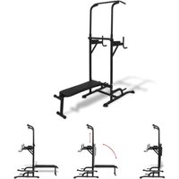 The Living Store - Power Tower mit Sit-Up-Bank - Krafttrainingsgeräte von THE LIVING STORE