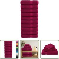 The Living Store - Premium-Handtücher solund 10 Stk. Bordeaux 50x100 cm 600 g/m² - Baumwolle - Handtücher - Badezimmertextilien - Bordeaux Rot The Living Store - Premium-Handtücher solund 10 Stk. Bordeaux 50x100 cm 600 g/m² - Baumwolle - Handtücher - Badezimmertextilien - Bordeaux Rot von THE LIVING STORE