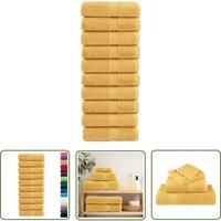 The Living Store - Premium-Seiftücher solund 10 Stk. Gold 30x30 cm 600 g/m² - Baumwolle - Seiftuch - Handtuch - Küchenhandtuch - Sporttuch The Living Store - Premium-Seiftücher solund 10 Stk. Gold 30x30 cm 600 g/m² - Baumwolle - Seiftuch - Handtuch - Küchenhandtuch - Sporttuch von THE LIVING STORE