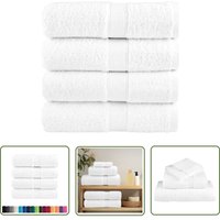 The Living Store - Premium-Seiftücher solund 4 Stk. Weiß 30x30 cm 600 g/m² - Baumwolle - Handtücher - Seiftuch - Küchenhandtuch - Sporttuch The Living Store - Premium-Seiftücher solund 4 Stk. Weiß 30x30 cm 600 g/m² - Baumwolle - Handtücher - Seiftuch - Küchenhandtuch - Sporttuch von THE LIVING STORE