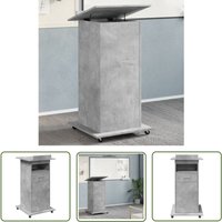 The Living Store - Rednerpult mit Rollen & Schublade Betongrau 55x55x107 cm - Bürotisch - Schreibtisch - Rednerpult - Präsentationstisch - Laptoptisch The Living Store - Rednerpult mit Rollen & Schublade Betongrau 55x55x107 cm - Bürotisch - Schreibtisch - Rednerpult - Präsentationstisch - Laptoptisch von THE LIVING STORE