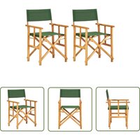 The Living Store - Regiestühle 2 Stk. Massivholz Akazie Grün - Regiesessel - Gartenstuhl - Holzsessel - Balkonstuhl - Esszimmerstuhl The Living Store - Regiestühle 2 Stk. Massivholz Akazie Grün - Regiesessel - Gartenstuhl - Holzsessel - Balkonstuhl - Esszimmerstuhl von THE LIVING STORE