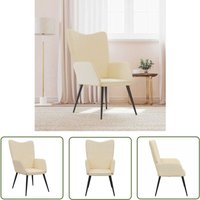 The Living Store Relaxsessel Creme Stoff - Sessel - Relaxsessel - Armchair - Creme Sofa - Wohnzimmersofa The Living Store Relaxsessel Creme Stoff - Sessel - Relaxsessel - Armchair - Creme Sofa - Wohnzimmersofa von THE LIVING STORE