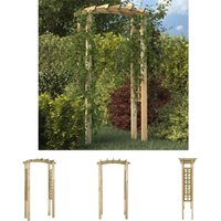 The Living Store Rosenbogen 110x60x210 cm Massivholz Kiefer Imprägniert - Rosenbögen, Gitter & Pergolen The Living Store Rosenbogen 110x60x210 cm Massivholz Kiefer Imprägniert - Rosenbögen, Gitter & Pergolen von THE LIVING STORE