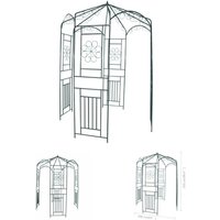 The Living Store Rosenpavillon 250 cm Dunkelgrün - Rosenbögen, Gitter & Pergolen von THE LIVING STORE