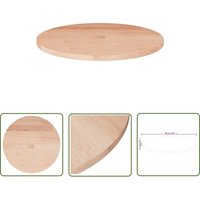 The Living Store - Runde Tischplatte Ø50x1,5 cm Unbehandeltes Massivholz Eiche - Runde Tischplatte - Eichenholz Platte - Massivholzt Tischplatte The Living Store - Runde Tischplatte Ø50x1,5 cm Unbehandeltes Massivholz Eiche - Runde Tischplatte - Eichenholz Platte - Massivholzt Tischplatte von THE LIVING STORE