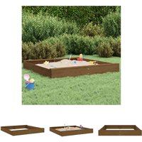 Sandkasten mit Sitzen Honigbraun Quadratisch Massivholz Kiefer - Sandkästen - Braun - The Living Store Sandkasten mit Sitzen Honigbraun Quadratisch Massivholz Kiefer - Sandkästen - Braun - The Living Store von THE LIVING STORE