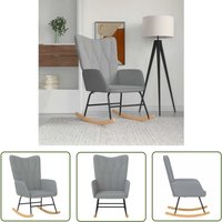 The Living Store - Schaukelsessel Hellgrau Stoff - Schaukelsessel - Relaxsessel - Wohnzimmersessel - Lounge Chair - Grau The Living Store - Schaukelsessel Hellgrau Stoff - Schaukelsessel - Relaxsessel - Wohnzimmersessel - Lounge Chair - Grau von THE LIVING STORE