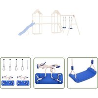 The Living Store - Schaukelsitze mit Seilen 2 Stk. Blau 37x15 cm Polyethene - Schaukelsitze - Outdoorspielzeug - Kinderschaukel - Gartenmöbel von THE LIVING STORE