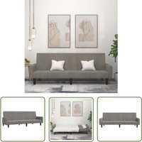 The Living Store - Schlafsofa 2-Sitzer Hellgrau Samt - Samtsofa - Schlafsofa - Gästebett - Wohnzimmersofa - Couch The Living Store - Schlafsofa 2-Sitzer Hellgrau Samt - Samtsofa - Schlafsofa - Gästebett - Wohnzimmersofa - Couch von THE LIVING STORE