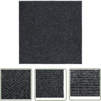 Schmutzfangläufer 100x100 cm Anthrazit - Schmutzfangmatte - Flurmatten - Eingangsmatte - Laufmatte - Polypropylen Matte - The Living Store von THE LIVING STORE