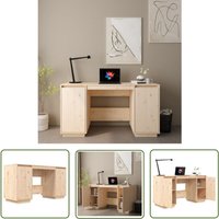 The Living Store - Schreibtisch 140x50x75 cm Massivholz Kiefer - Massiver Holz Schreibtisch - Kiefernschreibtisch - Home Office Schreibtisch The Living Store - Schreibtisch 140x50x75 cm Massivholz Kiefer - Massiver Holz Schreibtisch - Kiefernschreibtisch - Home Office Schreibtisch von THE LIVING STORE