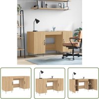 The Living Store - Schreibtisch Sonoma-Eiche 140x50x75 cm Holzwerkstoff - Bürostuhl - Schreibtisch - Home Office - Arbeitsplatzgestaltung The Living Store - Schreibtisch Sonoma-Eiche 140x50x75 cm Holzwerkstoff - Bürostuhl - Schreibtisch - Home Office - Arbeitsplatzgestaltung von THE LIVING STORE