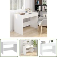 Schreibtisch Weiß 101x50x76,5 cm Holzwerkstoff - Schreibtisch - Bürostuhl - Home Office - Arbeitsplatz - Weißer Schreibtisch - The Living Store von THE LIVING STORE