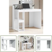The Living Store - Schreibtisch Weiß 103,5x56,5x94 cm Holzwerkstoff - Bürostuhl - Schreibtisch - Home Office - Arbeitsplatzgestaltung The Living Store - Schreibtisch Weiß 103,5x56,5x94 cm Holzwerkstoff - Bürostuhl - Schreibtisch - Home Office - Arbeitsplatzgestaltung von THE LIVING STORE