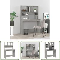 The Living Store - Schreibtisch mit Regal Betongrau 102x45x148 cm Holzwerkstoff - Schreibtisch - Bürostuhl - Home Office - Holzwerkstoff The Living Store - Schreibtisch mit Regal Betongrau 102x45x148 cm Holzwerkstoff - Schreibtisch - Bürostuhl - Home Office - Holzwerkstoff von THE LIVING STORE
