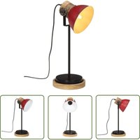 The Living Store Schreibtischlampe 25 W Rot 17x17x50 cm E27 - Tischleuchte - Industrielampen - Stehlampe - Wohnraumbeleuchtung - Schlafzimmerlampe The Living Store Schreibtischlampe 25 W Rot 17x17x50 cm E27 - Tischleuchte - Industrielampen - Stehlampe - Wohnraumbeleuchtung - Schlafzimmerlampe von THE LIVING STORE