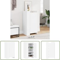 The Living Store Schuhschrank Weiß 52x37,5x100 cm Holzwerkstoff - Schuhschrank - Schrank Für Schuhe - Holzwerkstoffmöbel - Garderobe The Living Store Schuhschrank Weiß 52x37,5x100 cm Holzwerkstoff - Schuhschrank - Schrank Für Schuhe - Holzwerkstoffmöbel - Garderobe von THE LIVING STORE