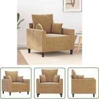 The Living Store - Sessel Braun 60 cm Samt - Samtsofa - Wohnlandschaft - Couchtisch - Lounge Chair - Gemütlicher Sessel The Living Store - Sessel Braun 60 cm Samt - Samtsofa - Wohnlandschaft - Couchtisch - Lounge Chair - Gemütlicher Sessel von THE LIVING STORE